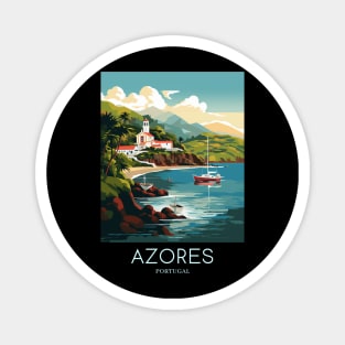 A Pop Art Travel Print of Azores - Portugal Magnet